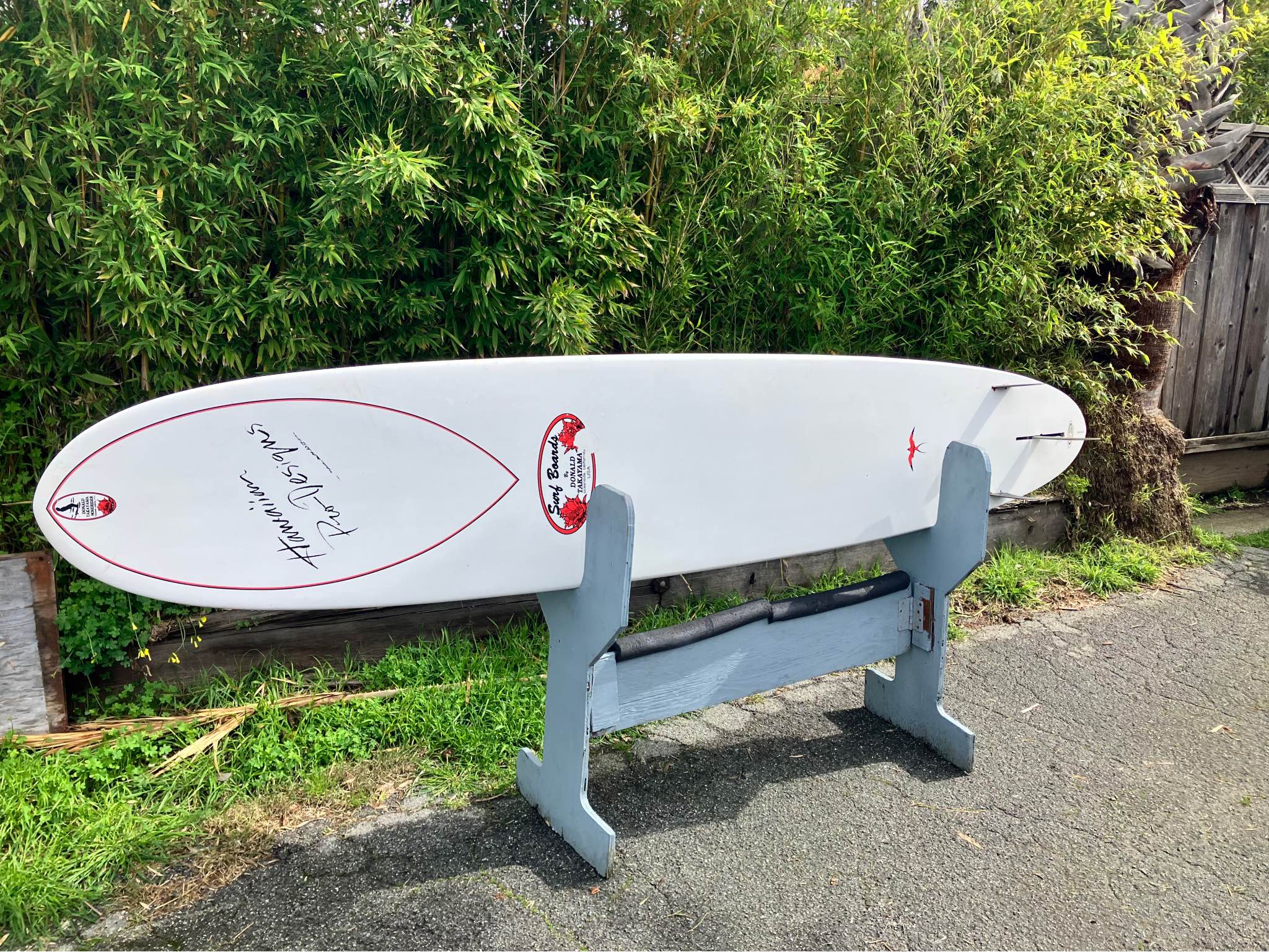 Donald Takayama Stephen Slater surftech 9ft longboard, in