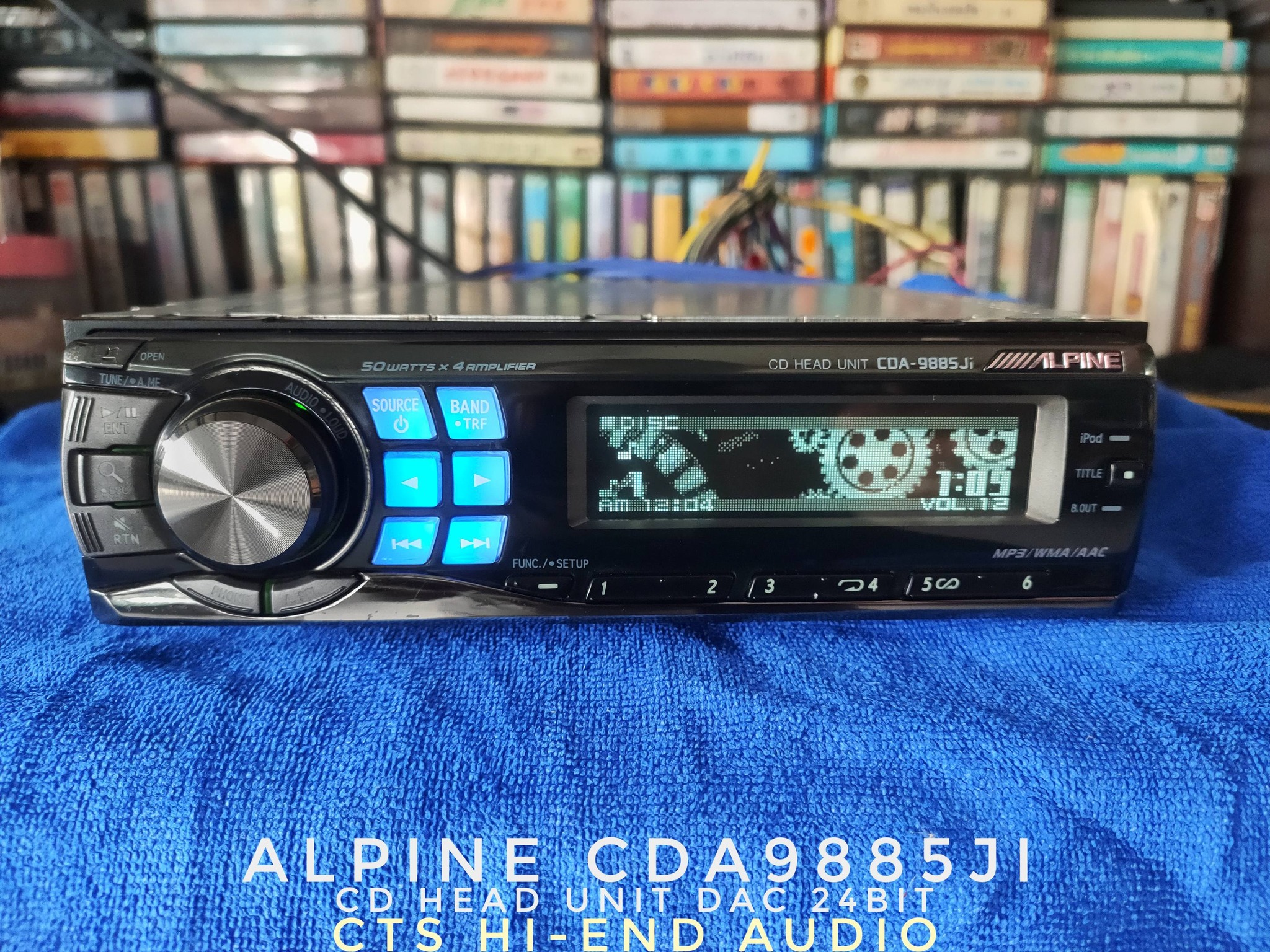 ✓ALPINE CDA 9885Ji ✓CD Head Unit DAC 24Bit ✓3Way Output Line