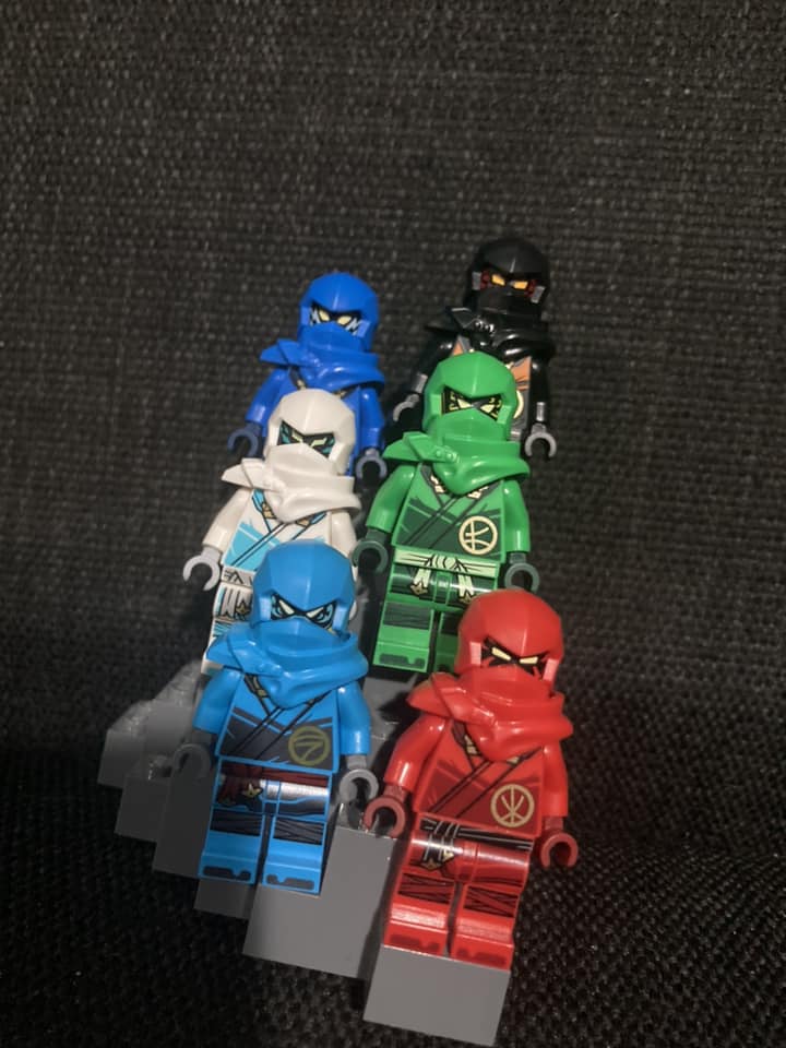 Collecting all 6 Lego Ninjago team members