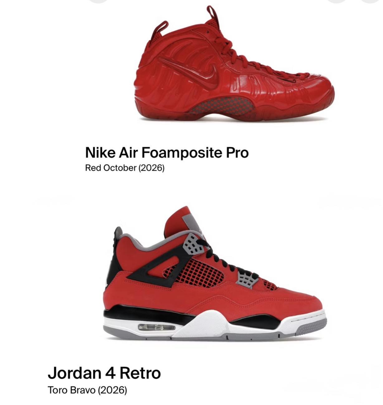 Choosing between Nike Air Foamposite Pro and Jordan 4 Retro