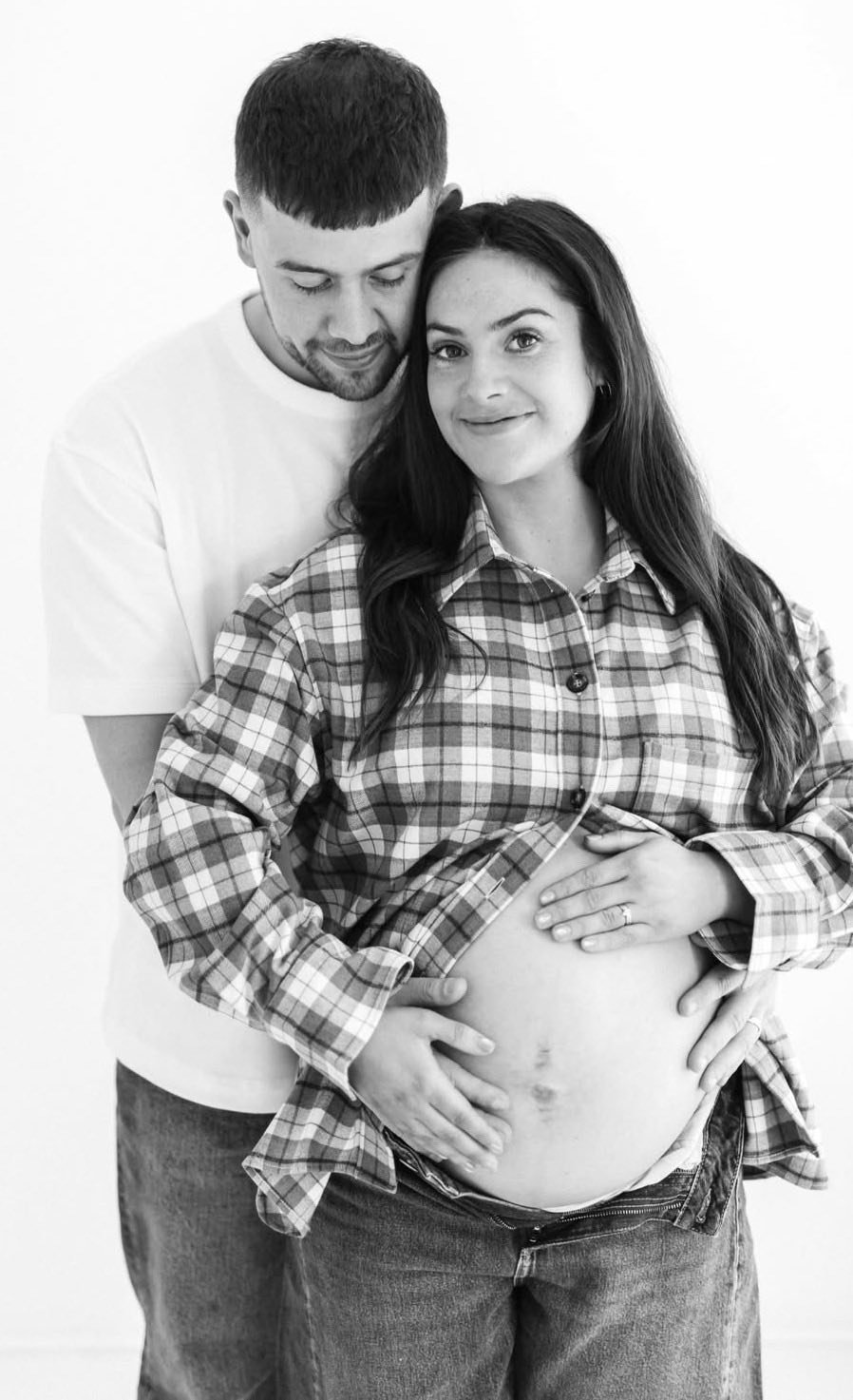 Isabel and Adam waiting for the arrival of their first baby. Not long ...
