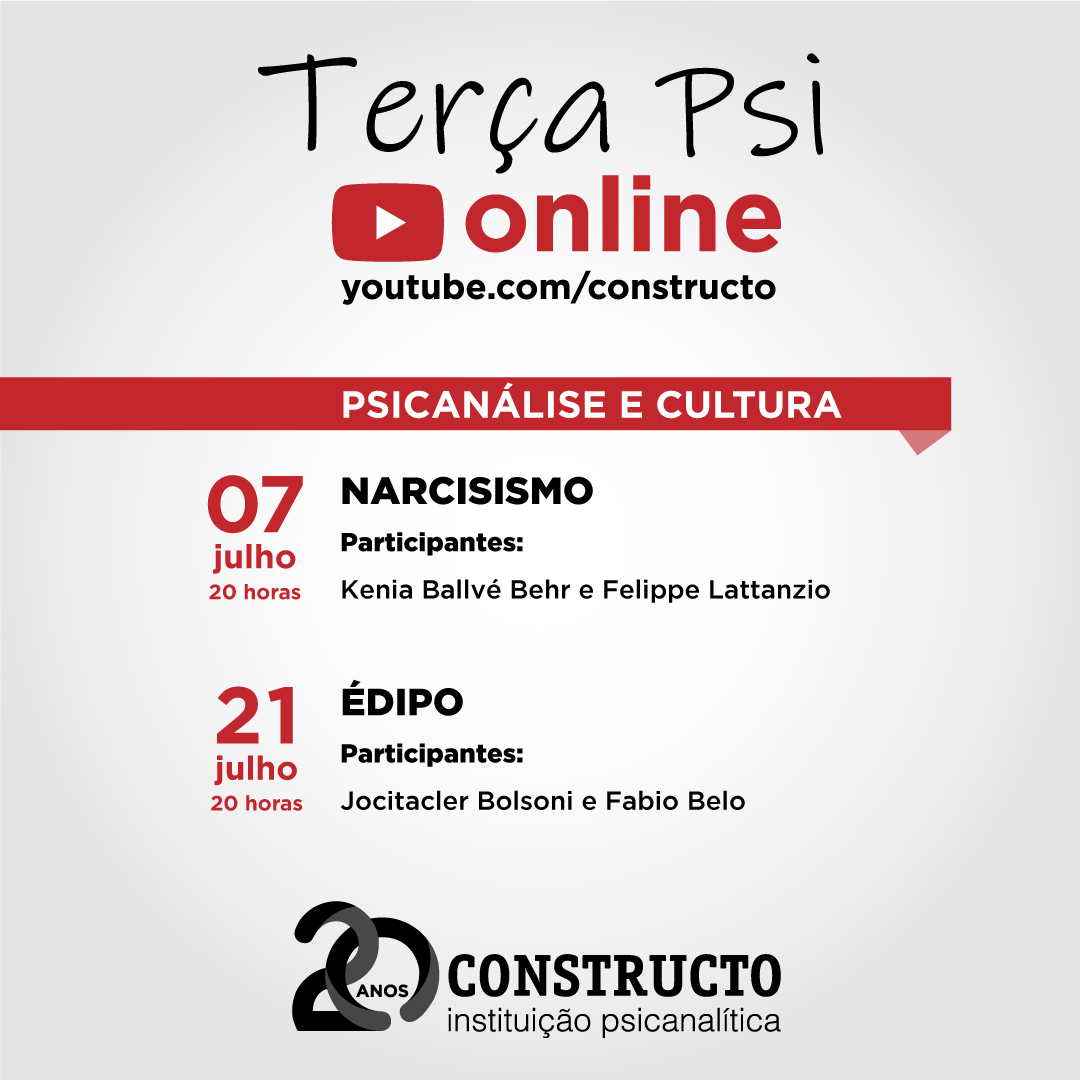 PROGRAMAÇÃO DA... - Constructo Instituição Psicanalítica | Facebook