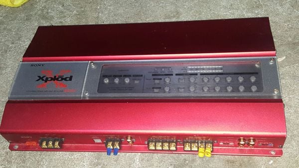 AMPLIFICADOR SONY MODELO XM-405EQX EXCELENTE ESTADO, 5 CANALES CON