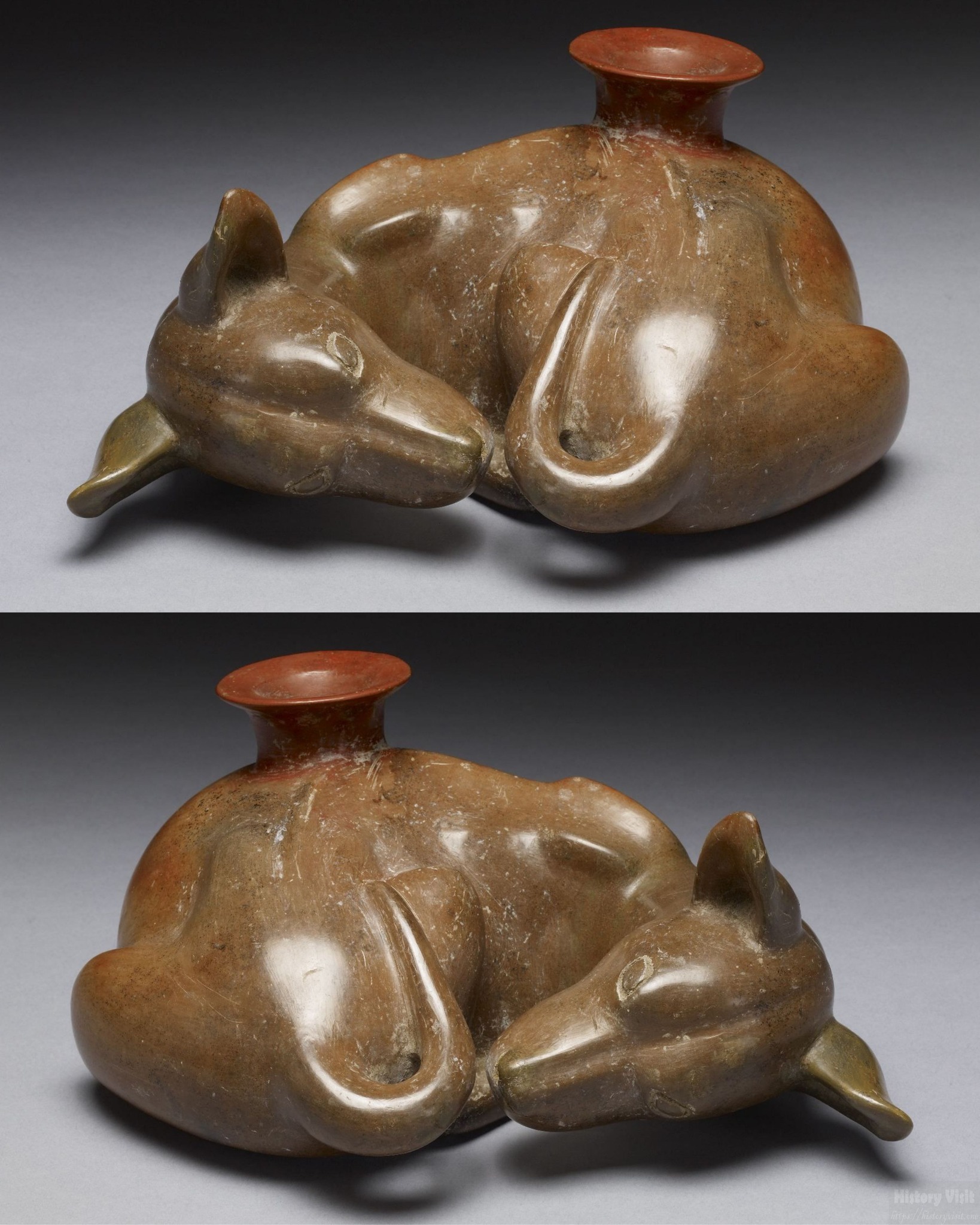 Colima culture ceramic dog vessel from Mexico