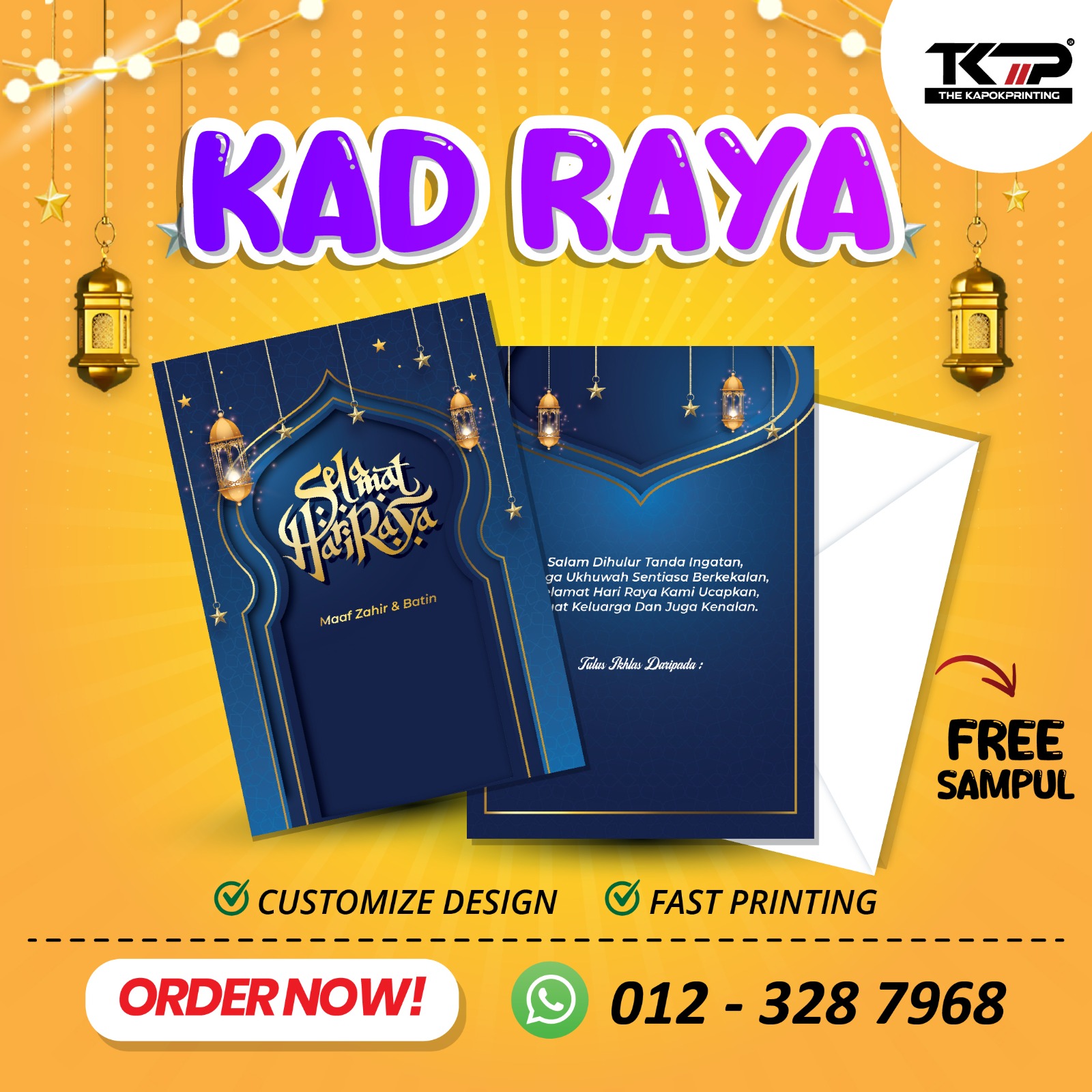 Kprint - 🌙 KAD RAYA EKSKLUSIF 2025 🌙 💌 Ucapan digital sementara, kad ...