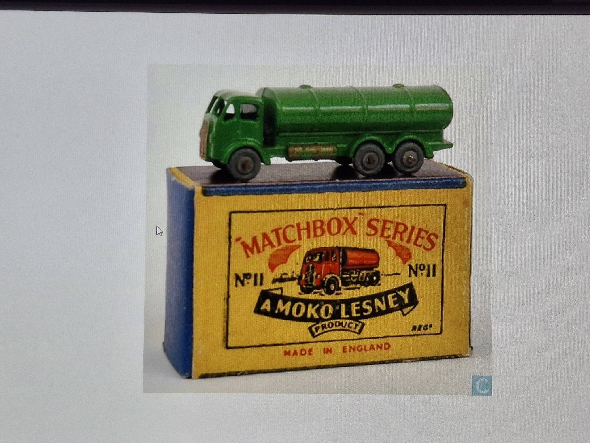 Matchbox No11 ERF petrol tanker models and variations