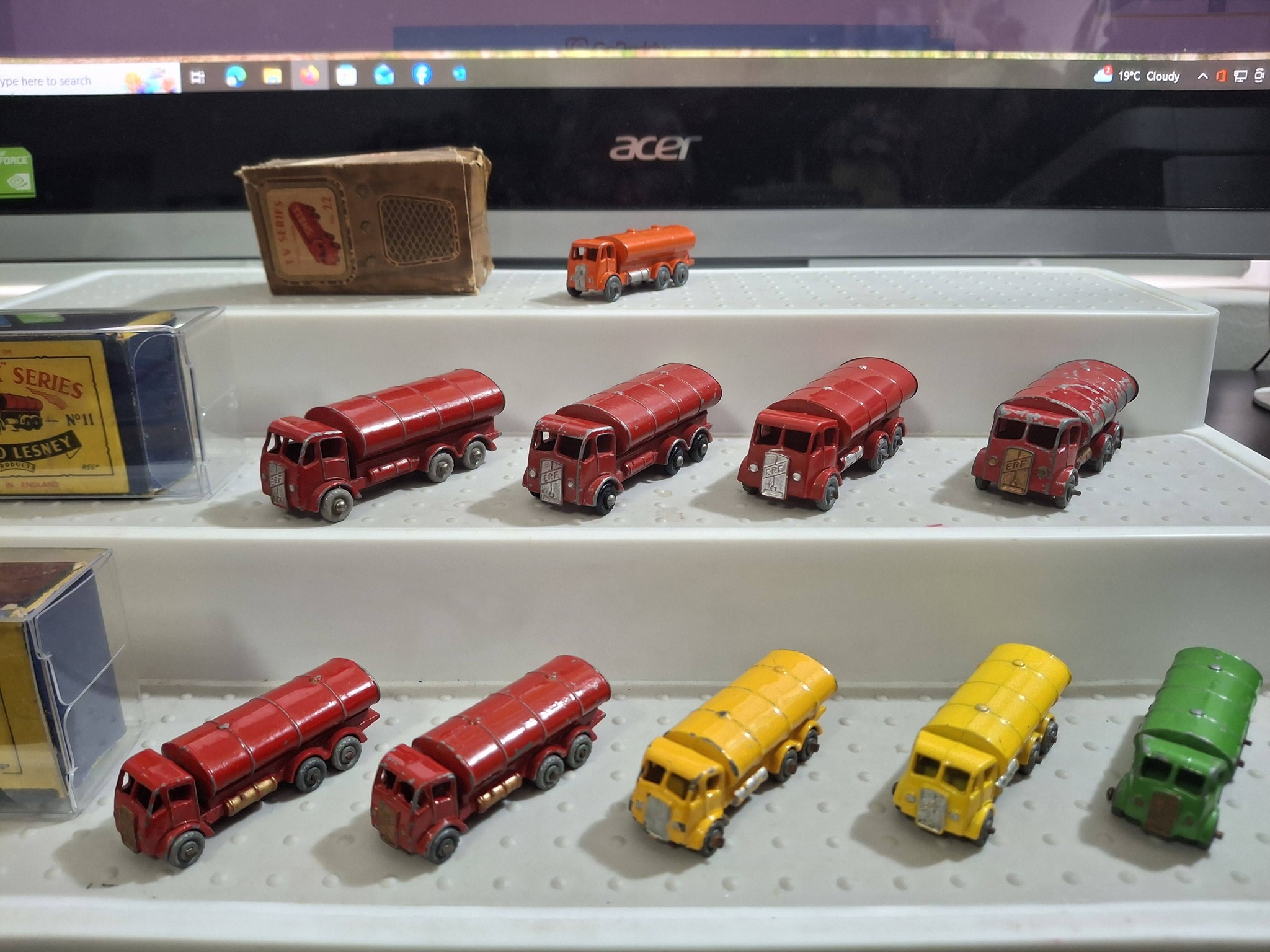 Matchbox No11 ERF petrol tanker models and variations