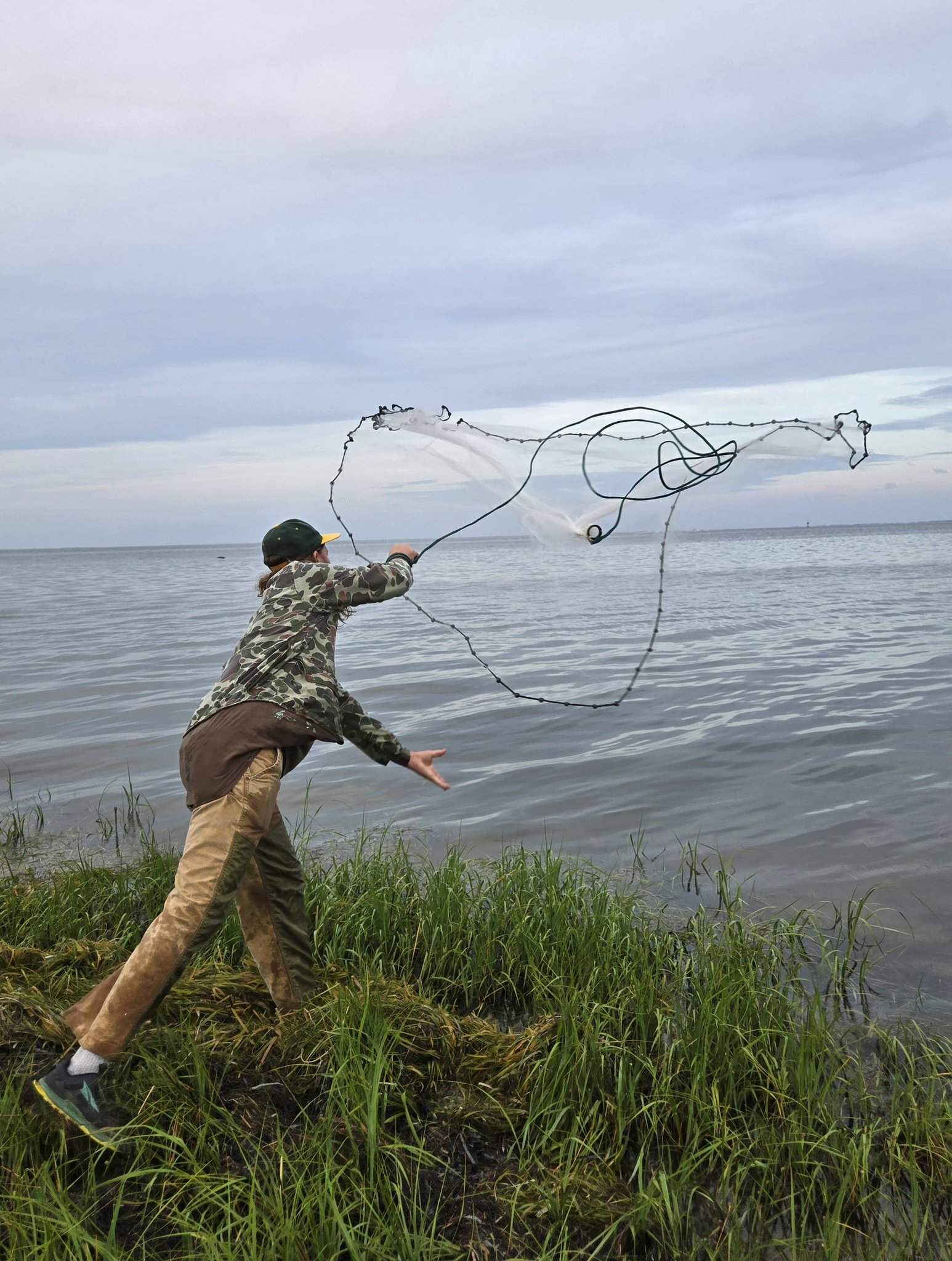 commercial wade fishing with a 12ft cast net Loon North Fork Misty Caramel canoeing or for float tube fisherman Cast Net Care | InShore