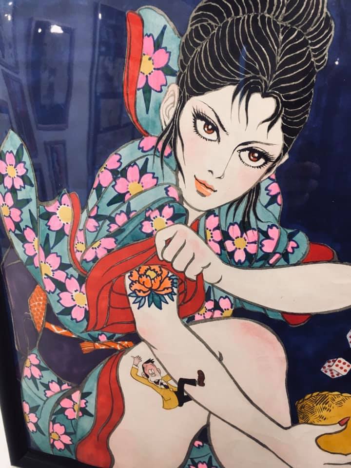 凡天太郎「小説 柳川次郎 男の星座」単行本化記念原画展 いよいよ今