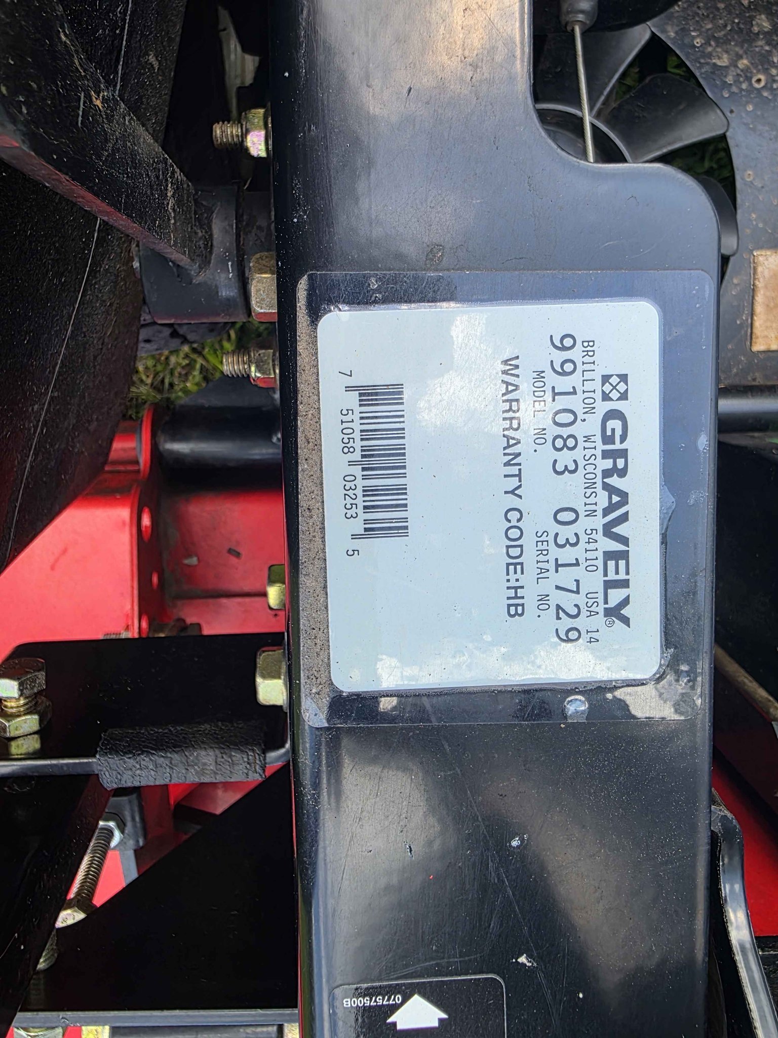 New Gravely ZT HD 52 mower discharge chute. It has never been used.