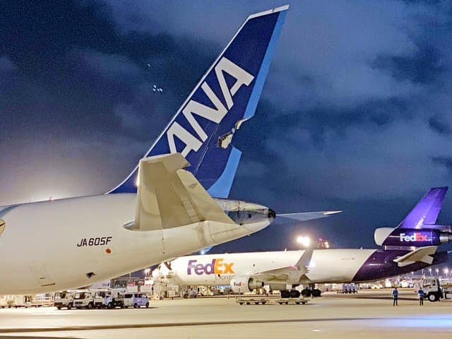 INCIDENT / ANA Cargo B767-300F (JA605F) on flight #NH8517 to