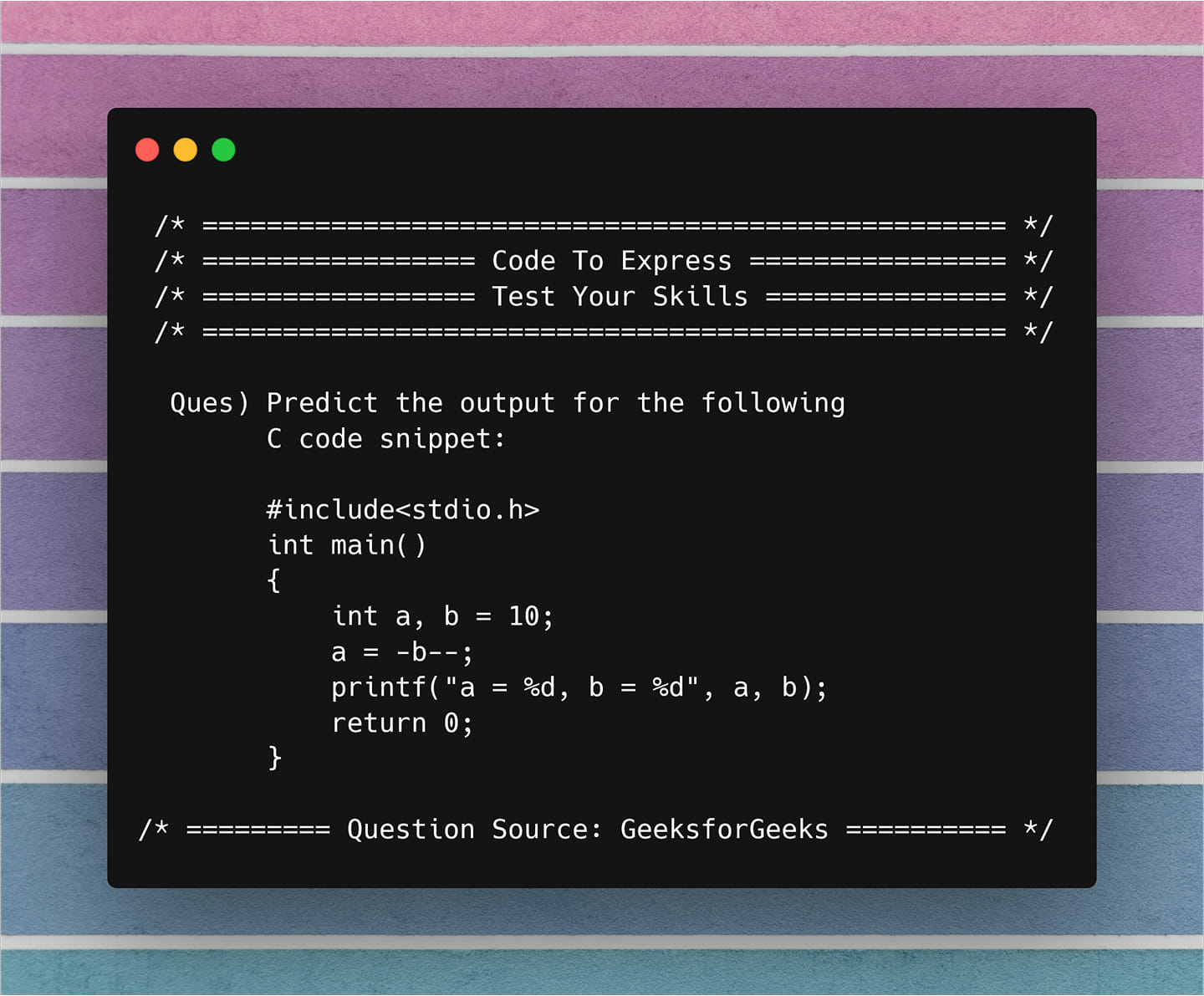Code To Express