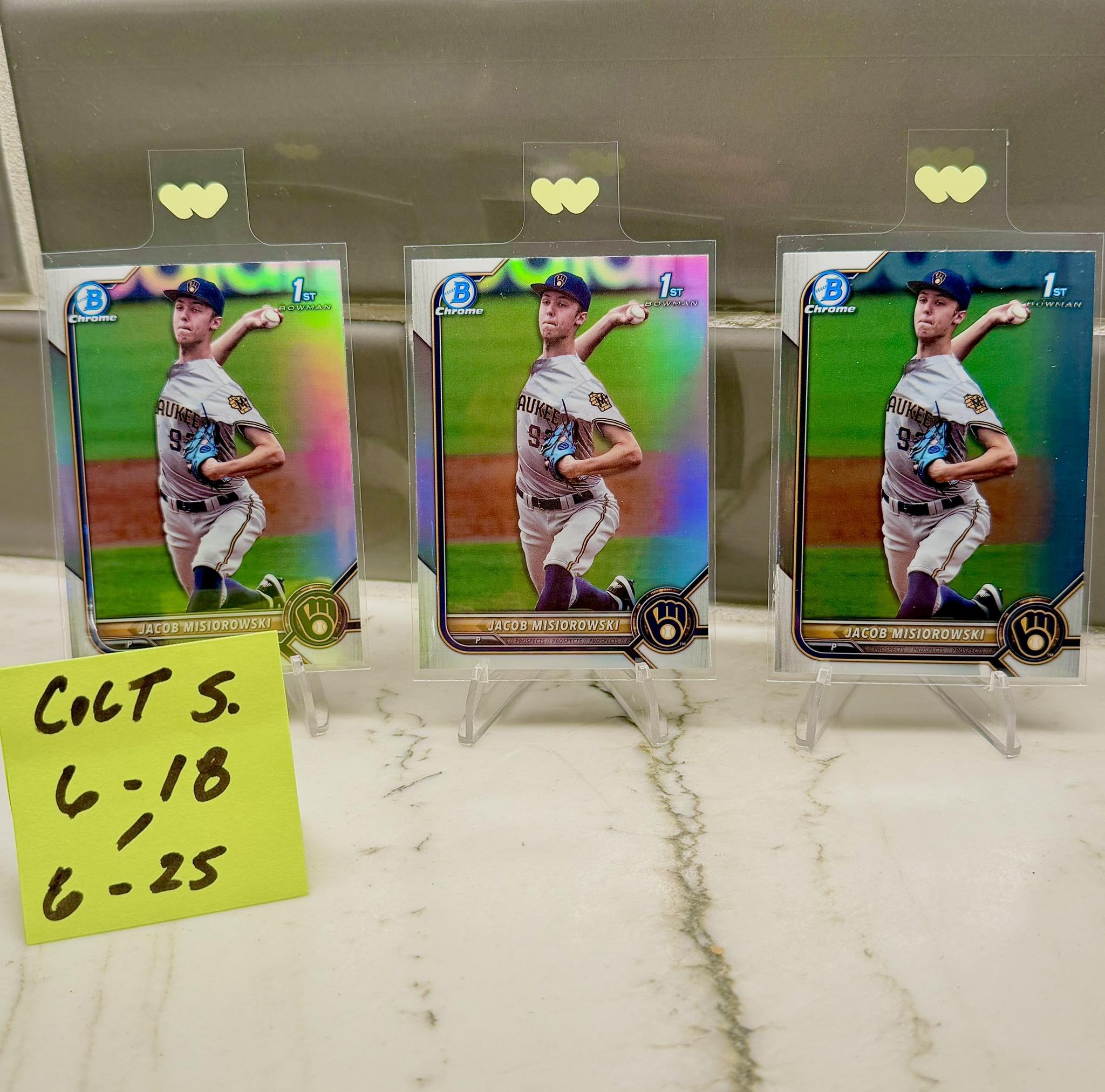 FS/NFT • Jacob Misiorowski Bowman 1st Lot ( x2 Refractors x1 