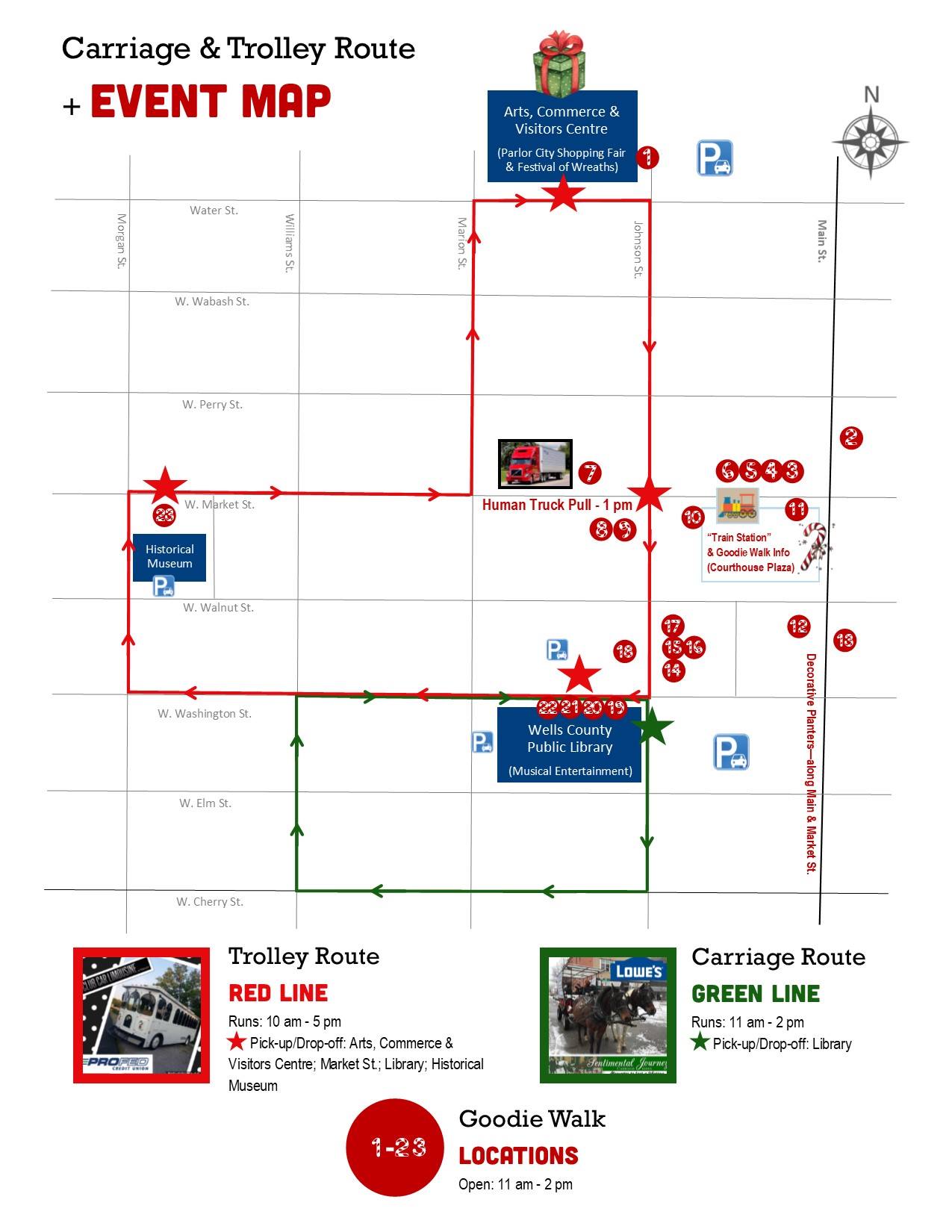 Parlor - UPDATED: Here's a temporary map of the carriage route and ...