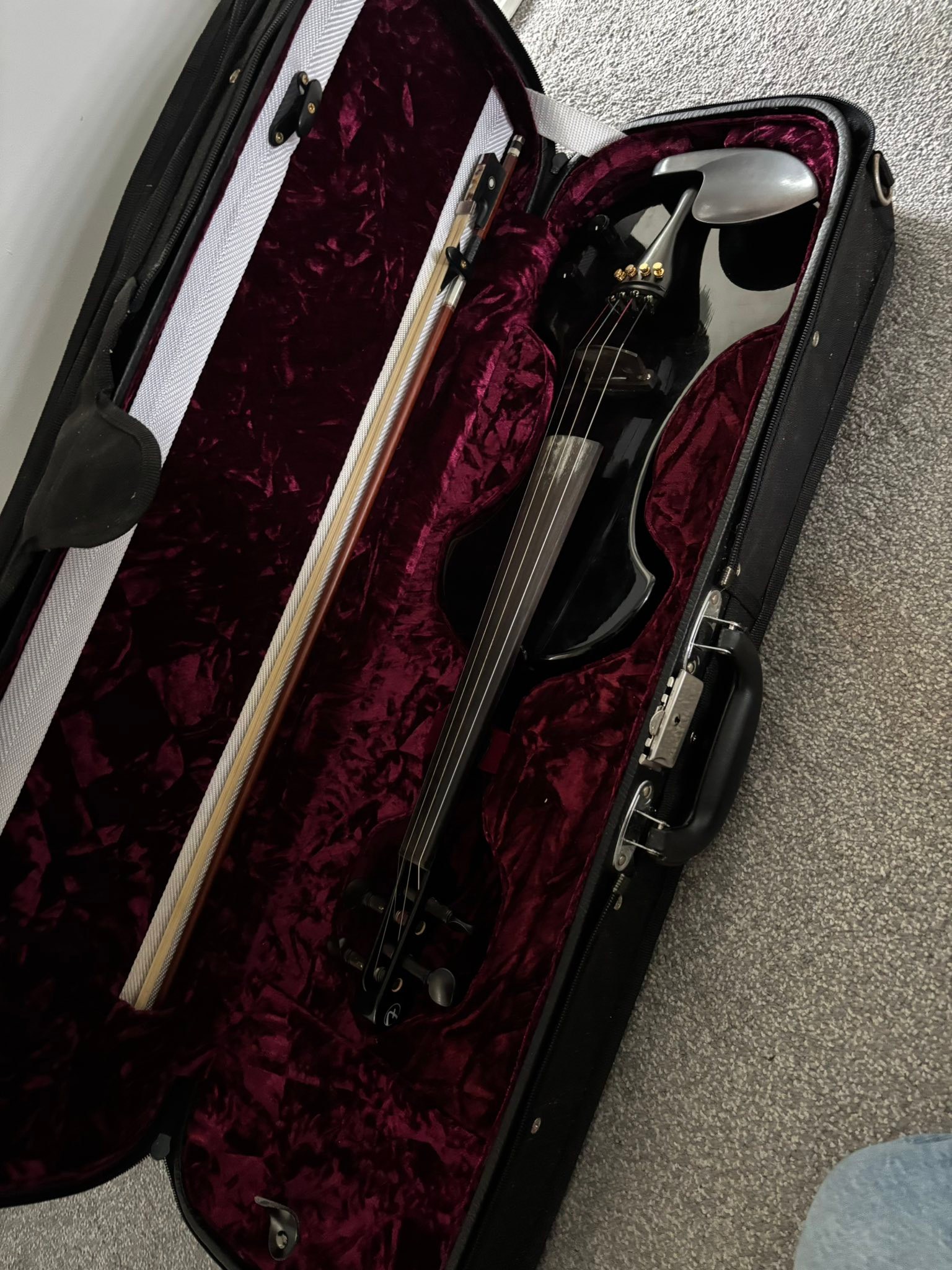 Fender electric violin with original case for sale