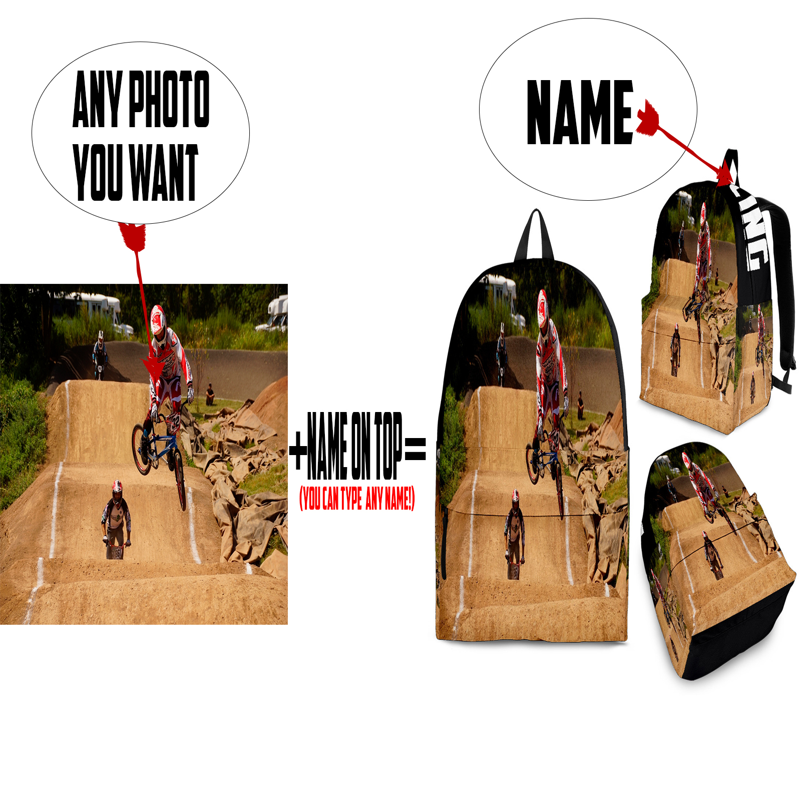 RIIMB Store - Custom BMX racing backpack with your own... | Facebook