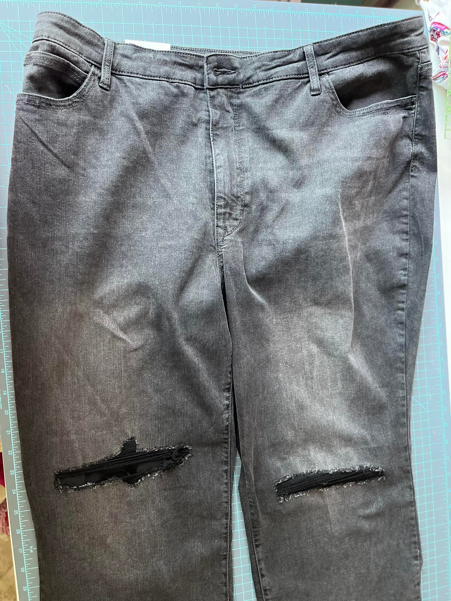 How to repair ripped knees in jeans?