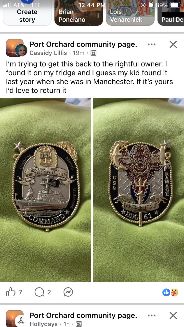 Commander Naval Forces Japan challenge coin? | Yokosuka, Kanagawa
