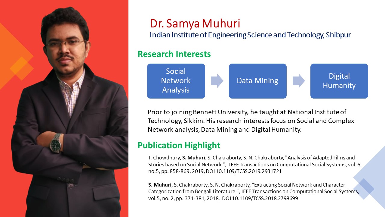 We welcome Dr. Samya Muhuri at #csebennett. A graduate from the Indian ...