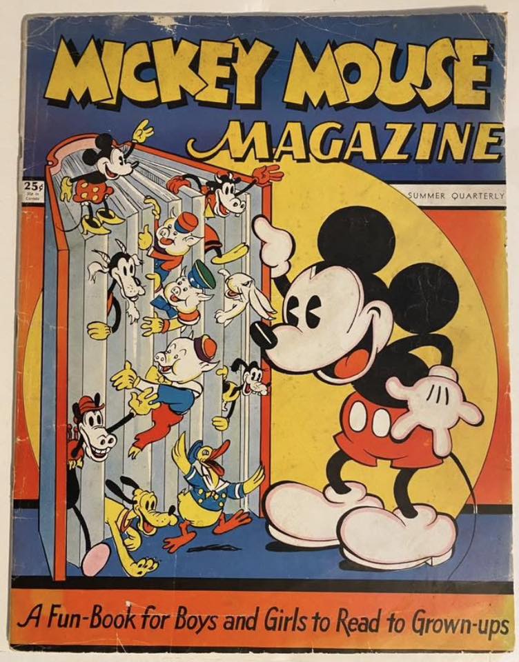Mickey magazine 1953年　フランス　ガリ板刷り Vintage Mickey Mouse magazine from 1935