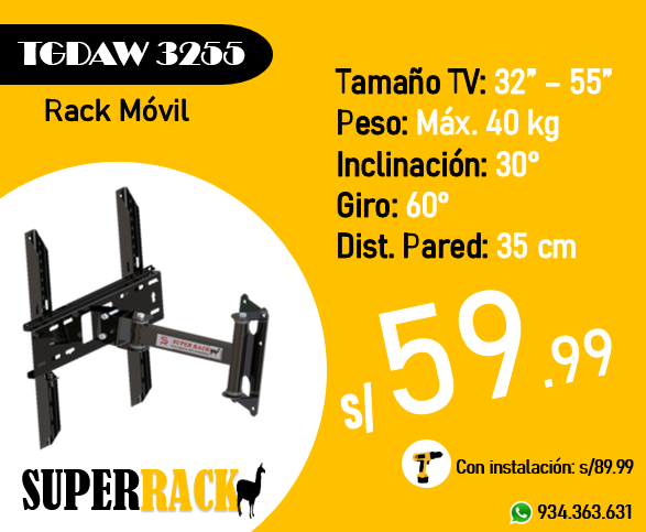SUPER RACK PERU - ****OFERTA**** RACK GIRATORIO PARA TV DE... | Facebook