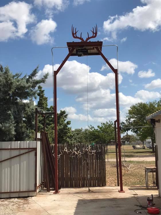 New skinning rack is up and... - Double D Deer Processing