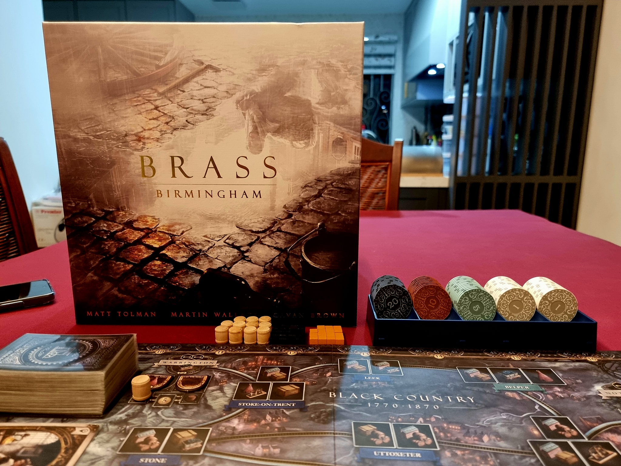 Brass Birmingham retail version Organisers for Brass Birmingham 