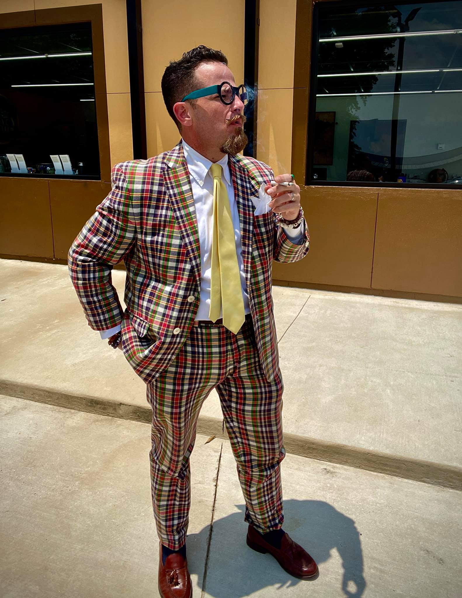 An icon for a reason. Our double breasted seersucker suit keeps 
