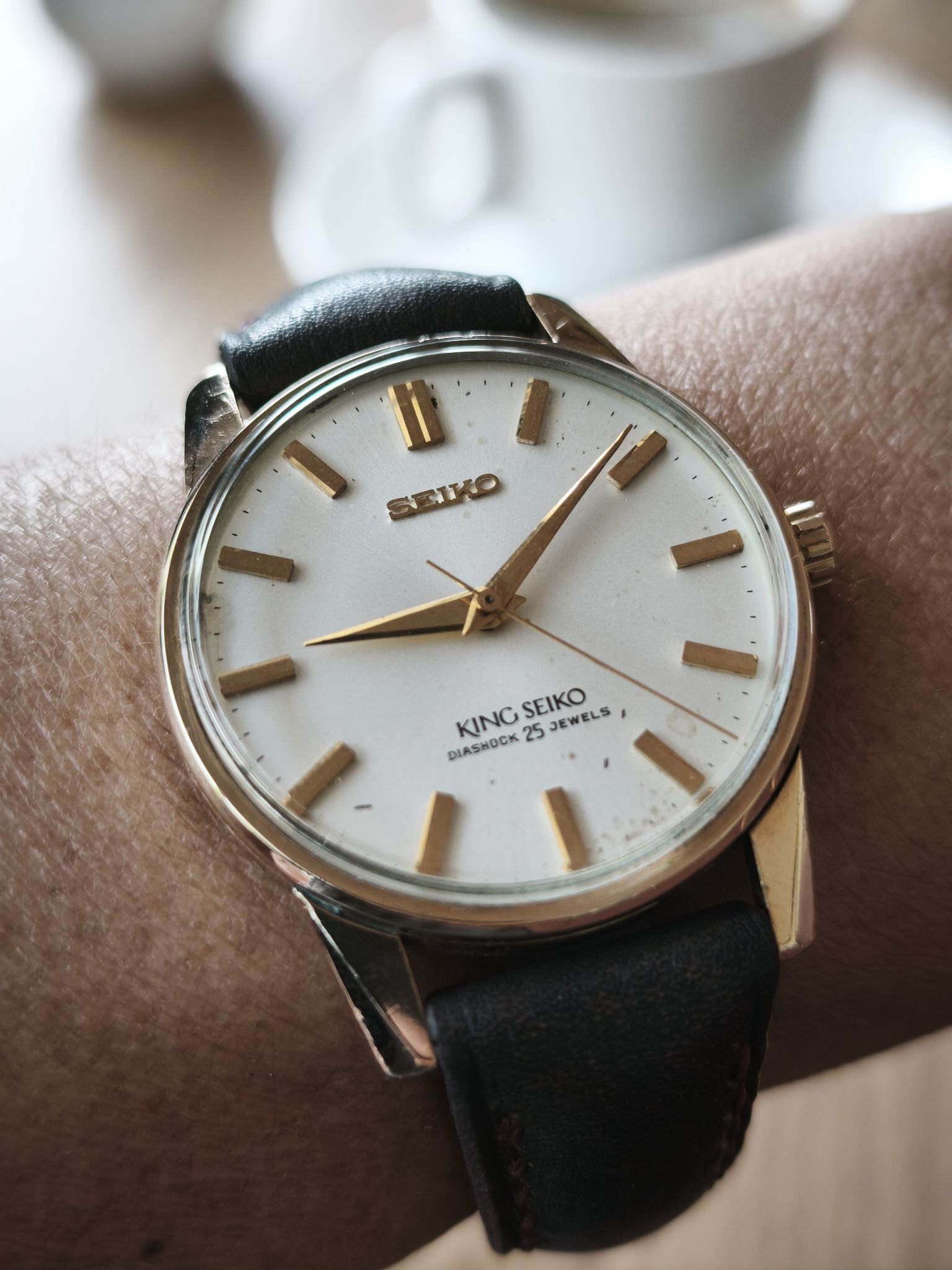 1966 King Seiko All Gold Filled 25 jewels Second generation, 44KS