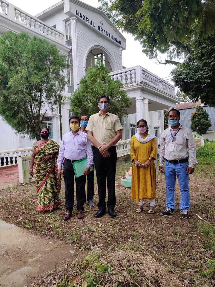 Prof. Ajay Pratap Singh DG, RRRLF visited Nazrul Granthagar (District ...