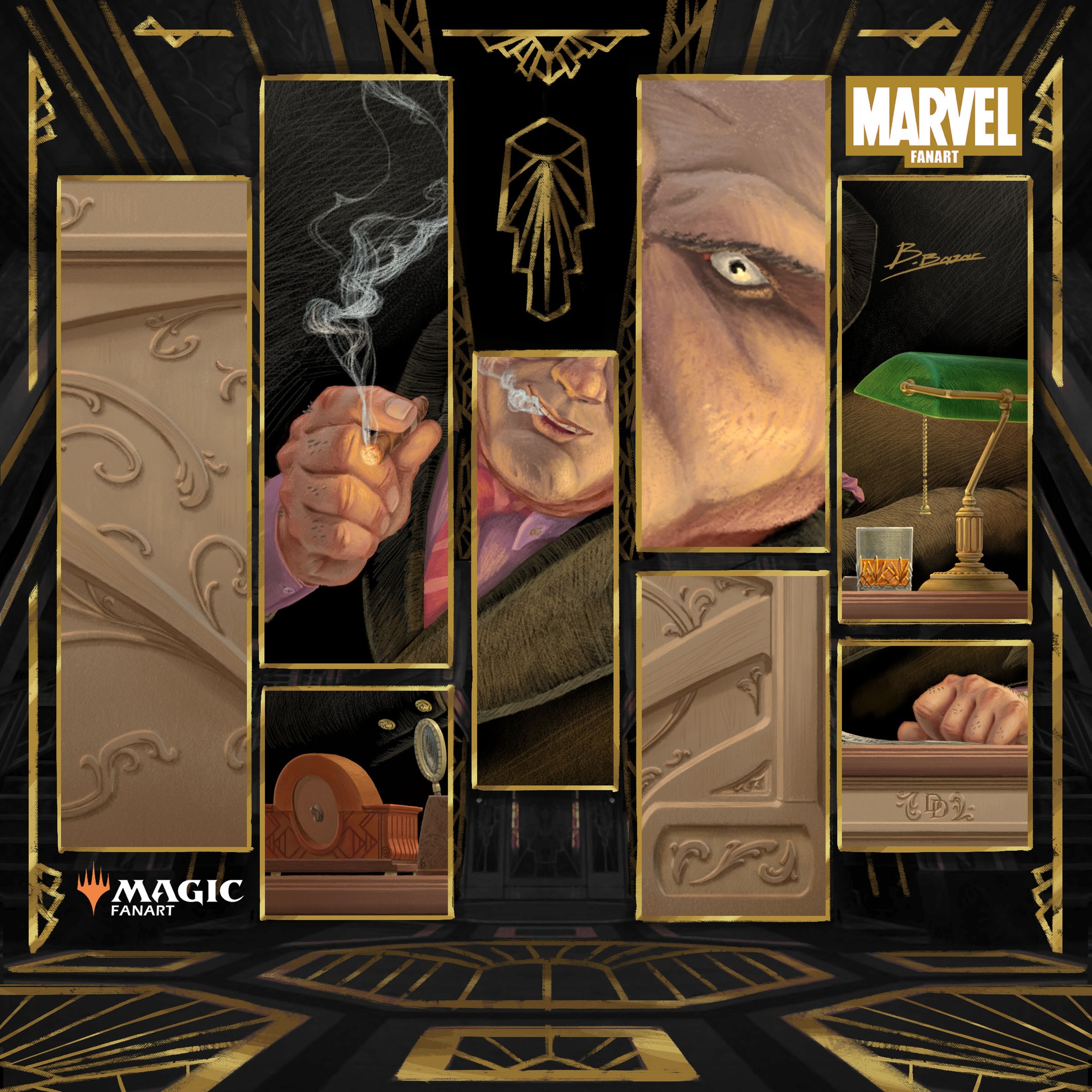Thanos-themed Marvel MTG Swords to Plowshares distributed through 
