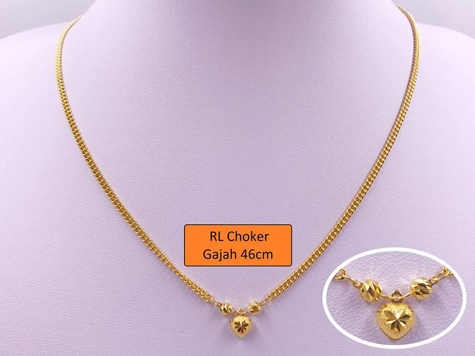 Emas 916 Murah Rantai Leher Choker Dari Rm500 Facebook