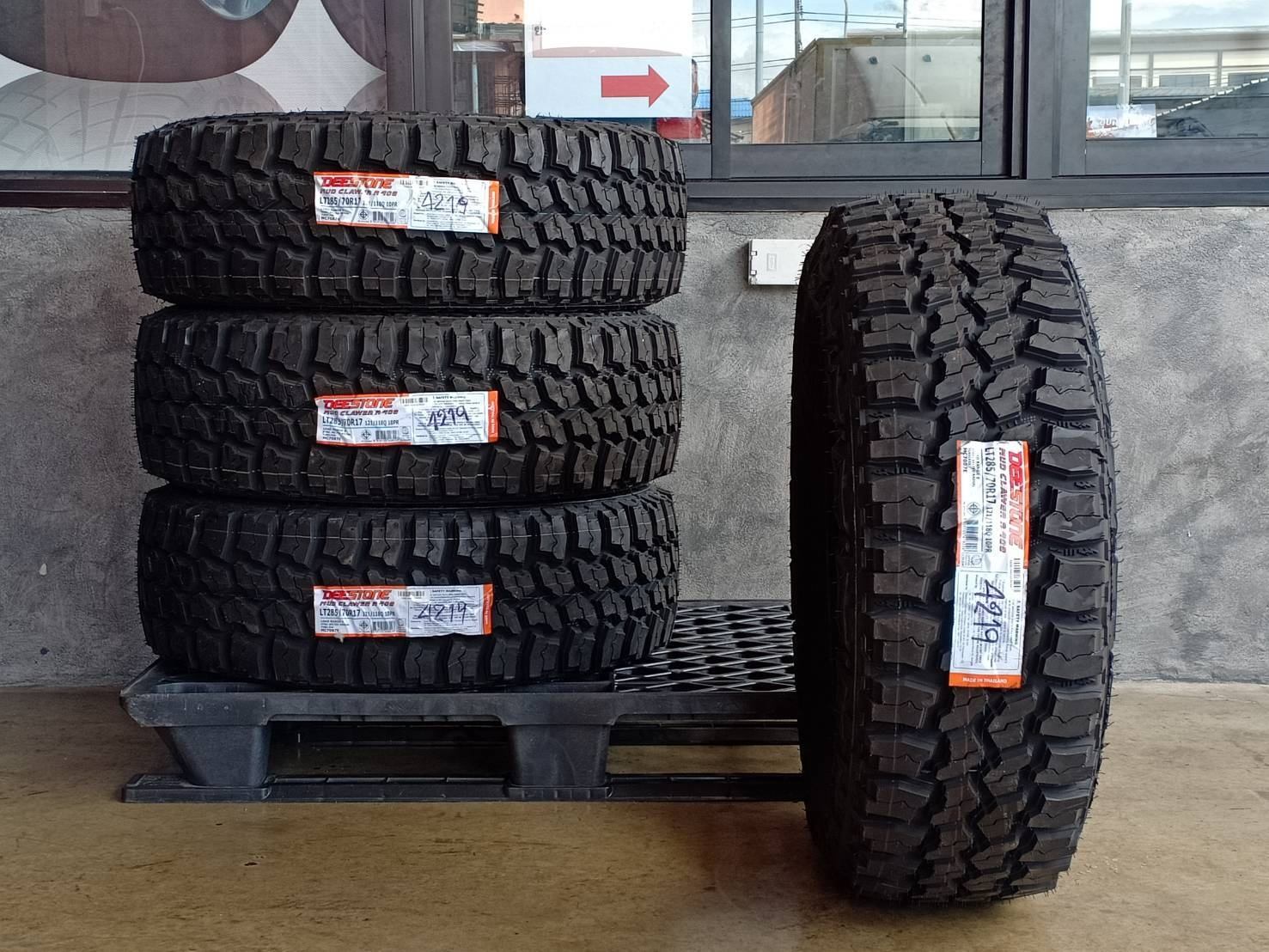 🔰 DEESTONE MUD CLAWER R408 🔶 285/70R17 ปี:2019 ☑️ MADE IN THAILAND ☑️ ...