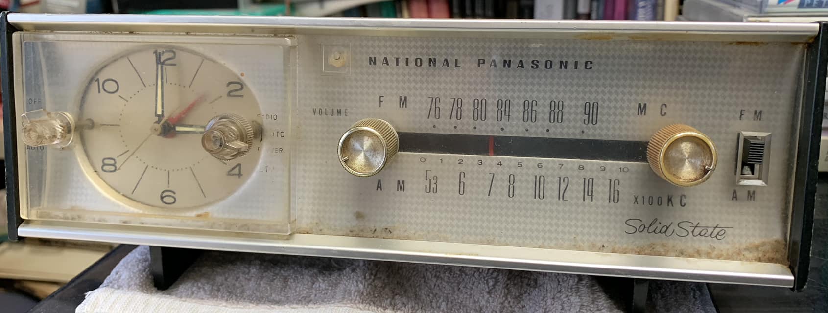 ナショナル National(Panasonic) CLOCK RADIO 置時 ナショナル