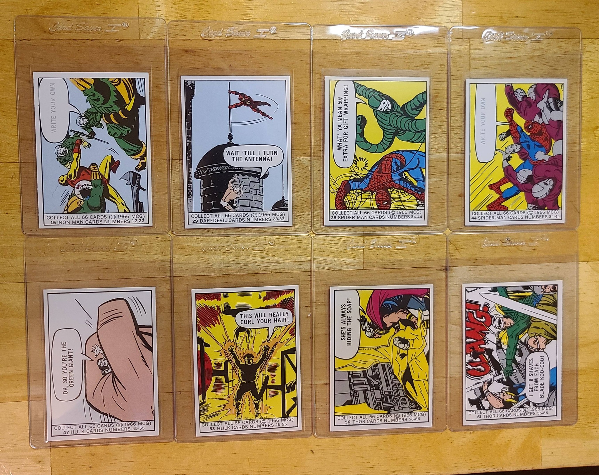 Opening 1966 Marvel trading card packs