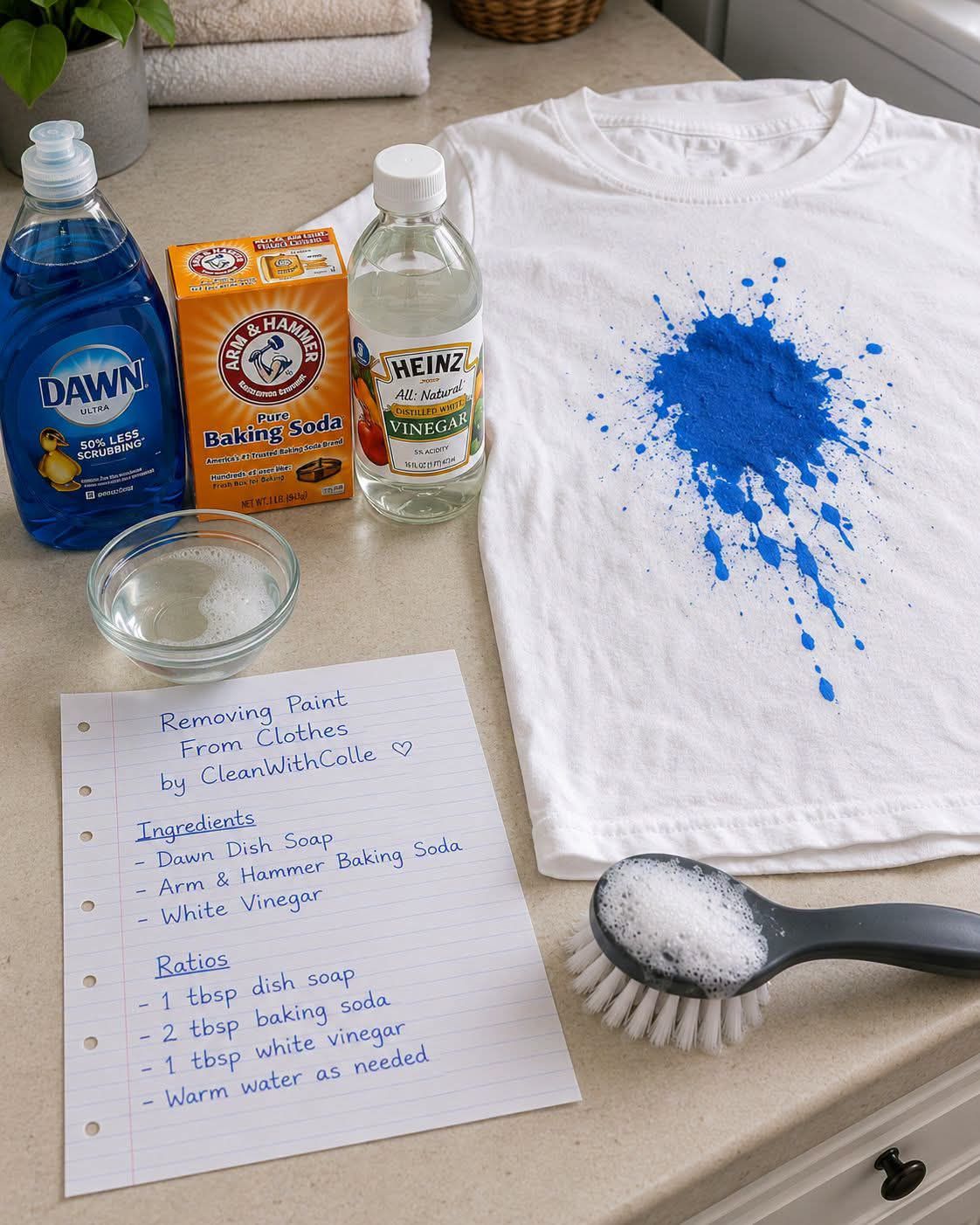How to remove paint from clothes quickly