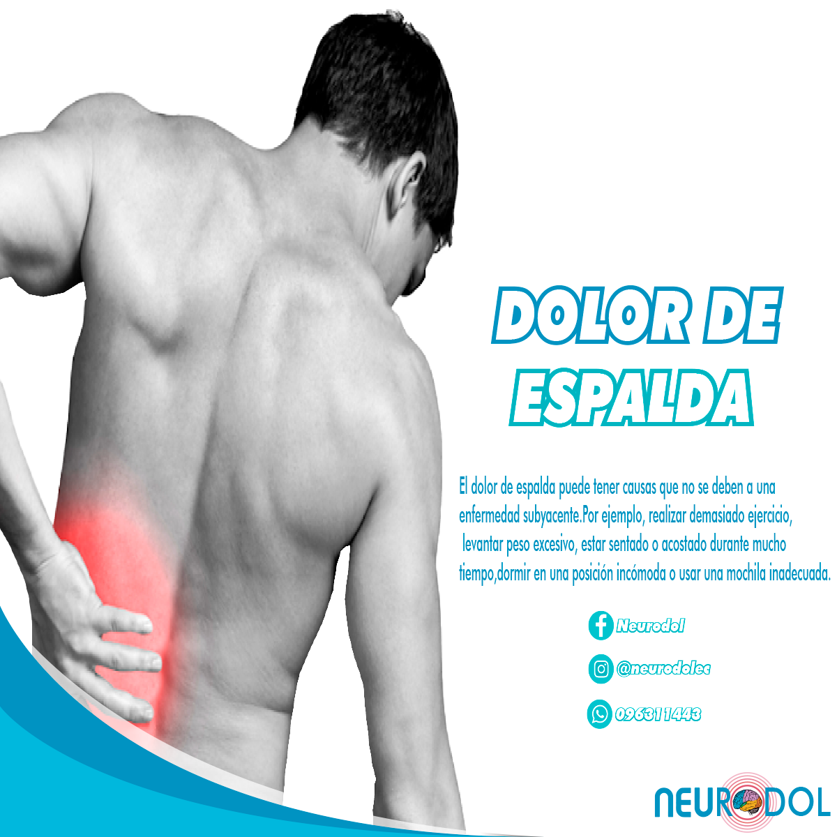 Neurodol - 👩‍⚕️El dolor de espalda puede variar desde un...