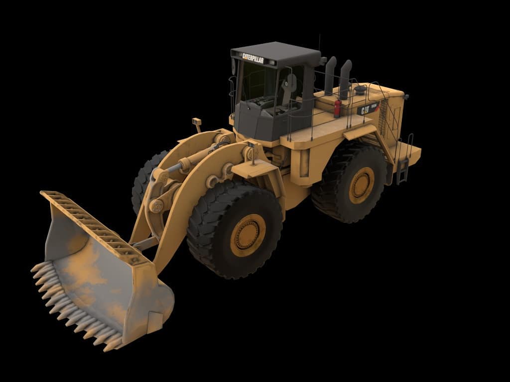 TMP - Caterpillar 990H with shovel 3D Model... | Facebook