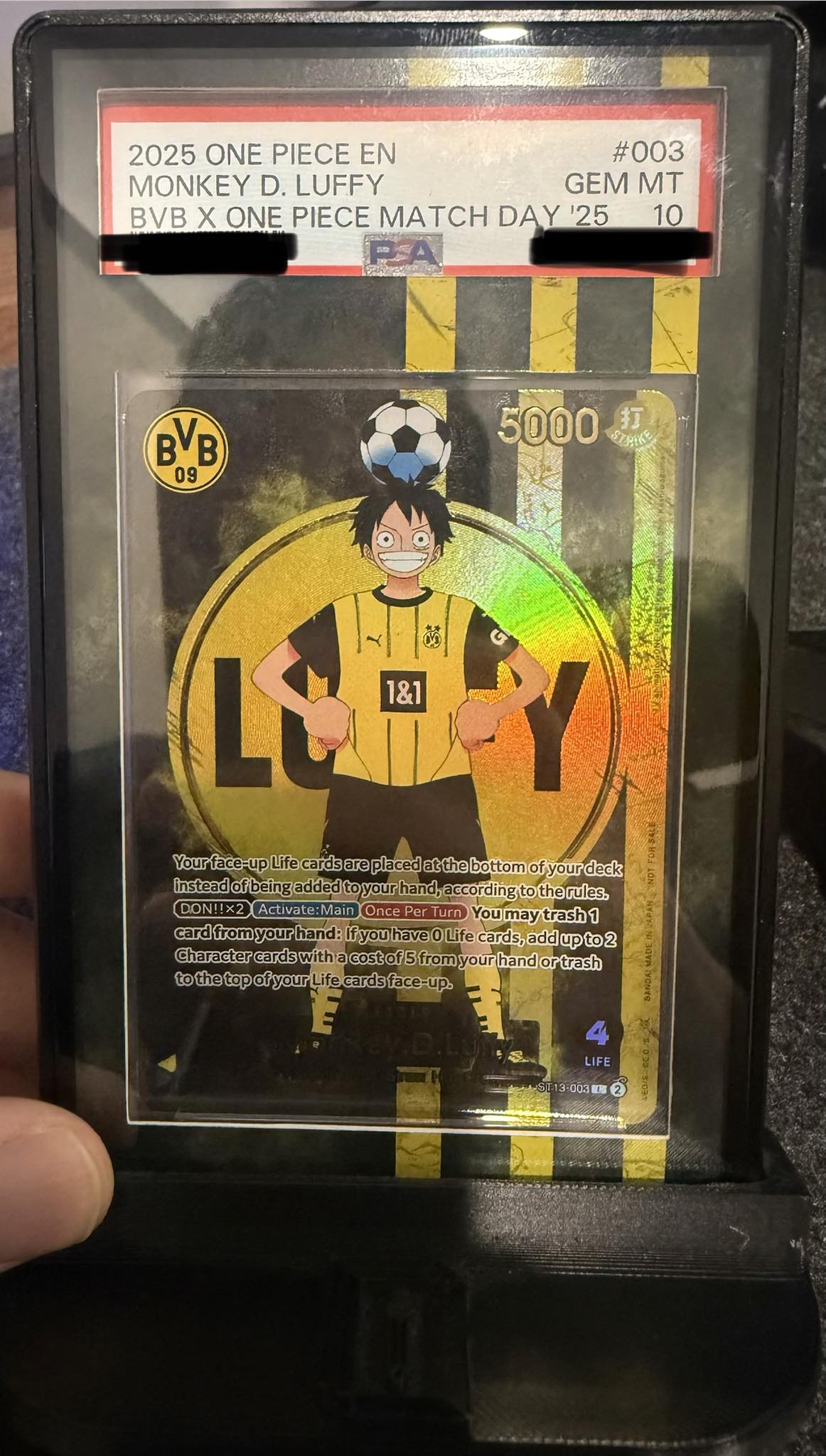 Monkey.D.Luffy (BVB x One Piece Campaign) PSA 10 ⚽️ One Piece