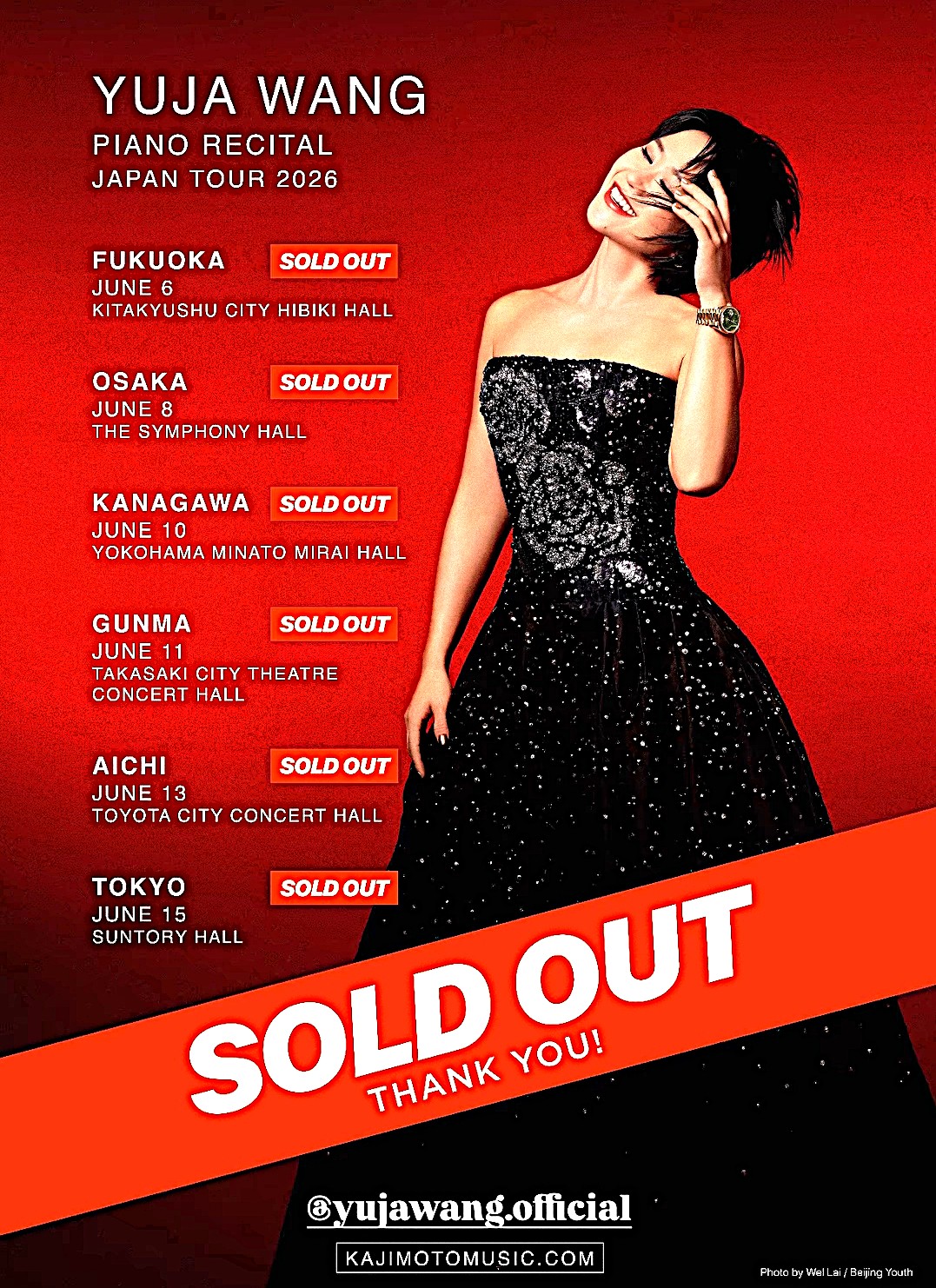 Yuja Wang Japan recital tour dates