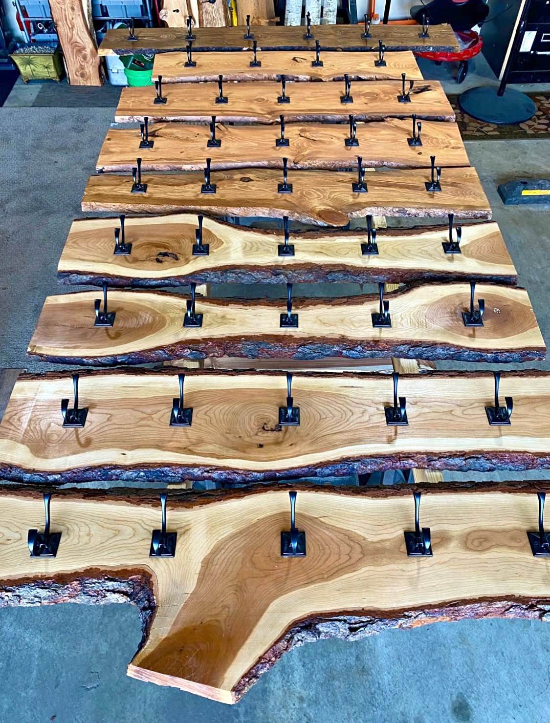 Rustic Live Edge Coat Racks - Hall Trees & Coat Racks - Big Lake ...
