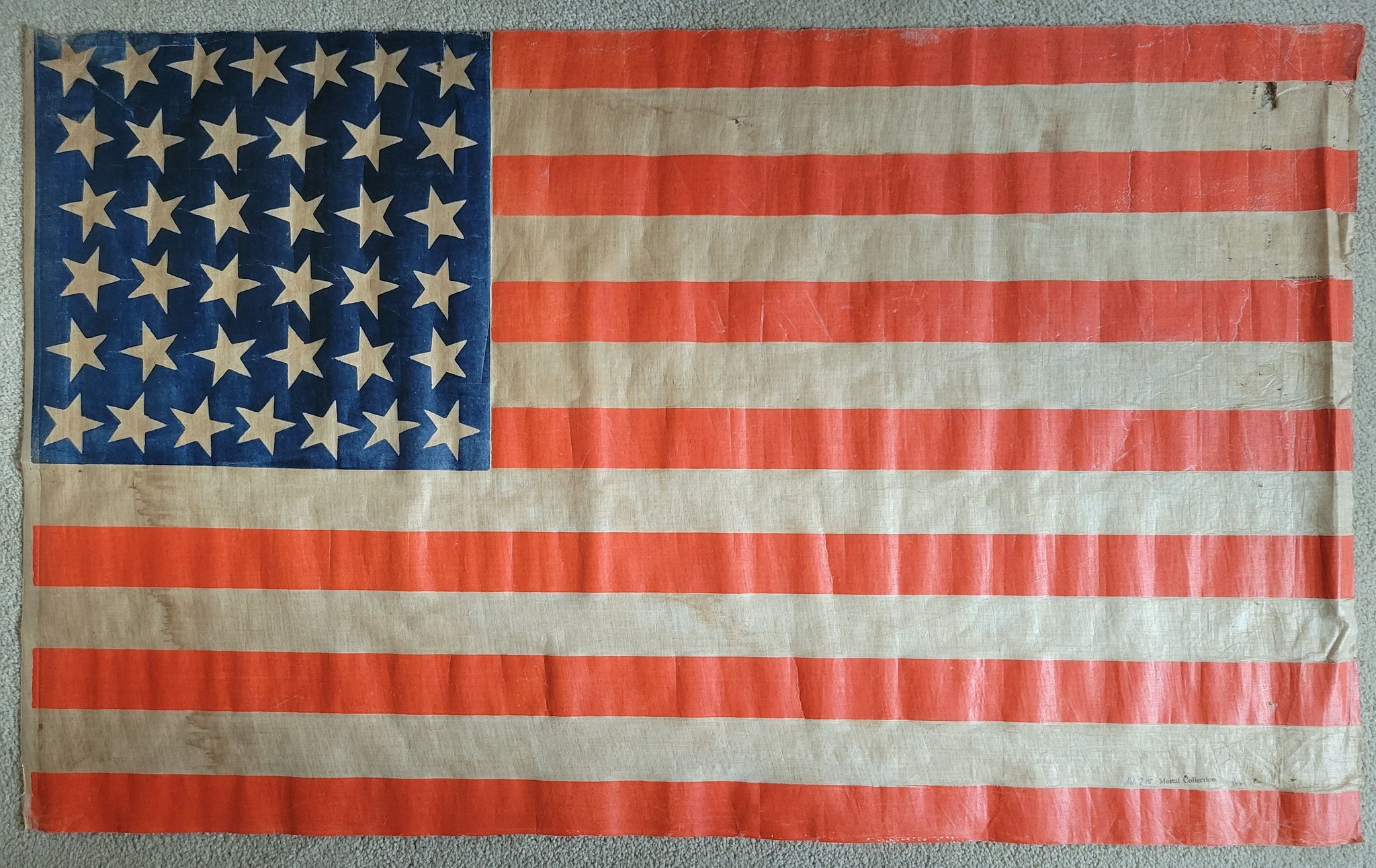 Antique American 38 star flag for sale