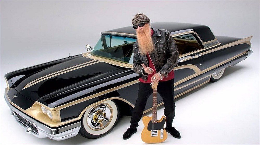 Billy Gibbons with his 1958 Ford Thunderbird, known as the