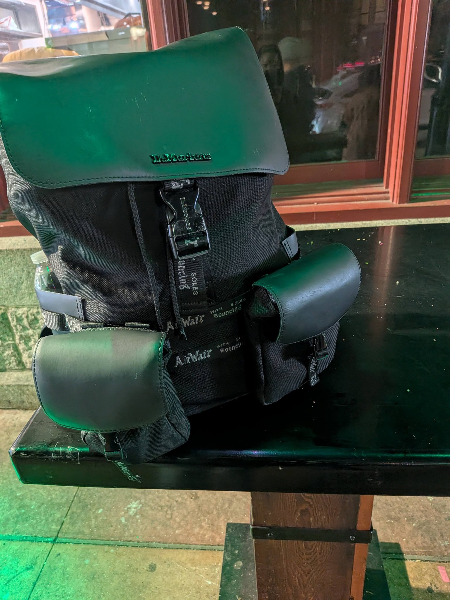dr martens leather backpack green Dr.Martens/Mini BackPack/Mini this distinctive backpack combines the timeless design of our iconic satchel with the practicality and comfort of a backpack Regal Crocodile Texture Leather Backpack,