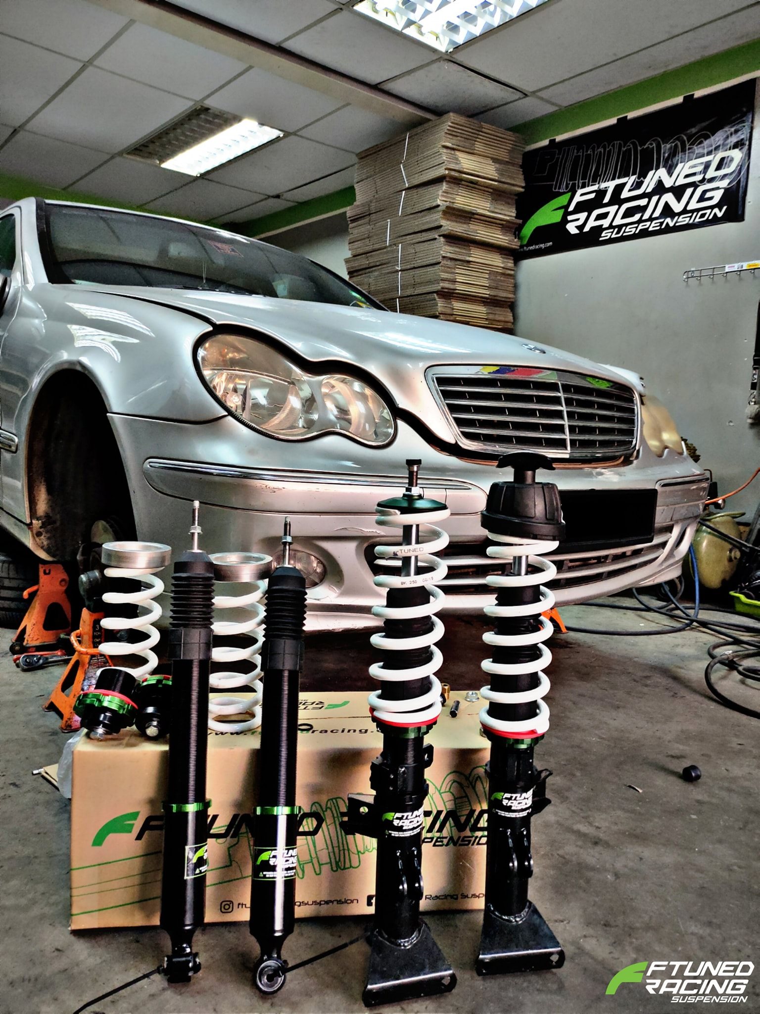 The Mercedes W203 C200... - F Tuned Racing Suspension