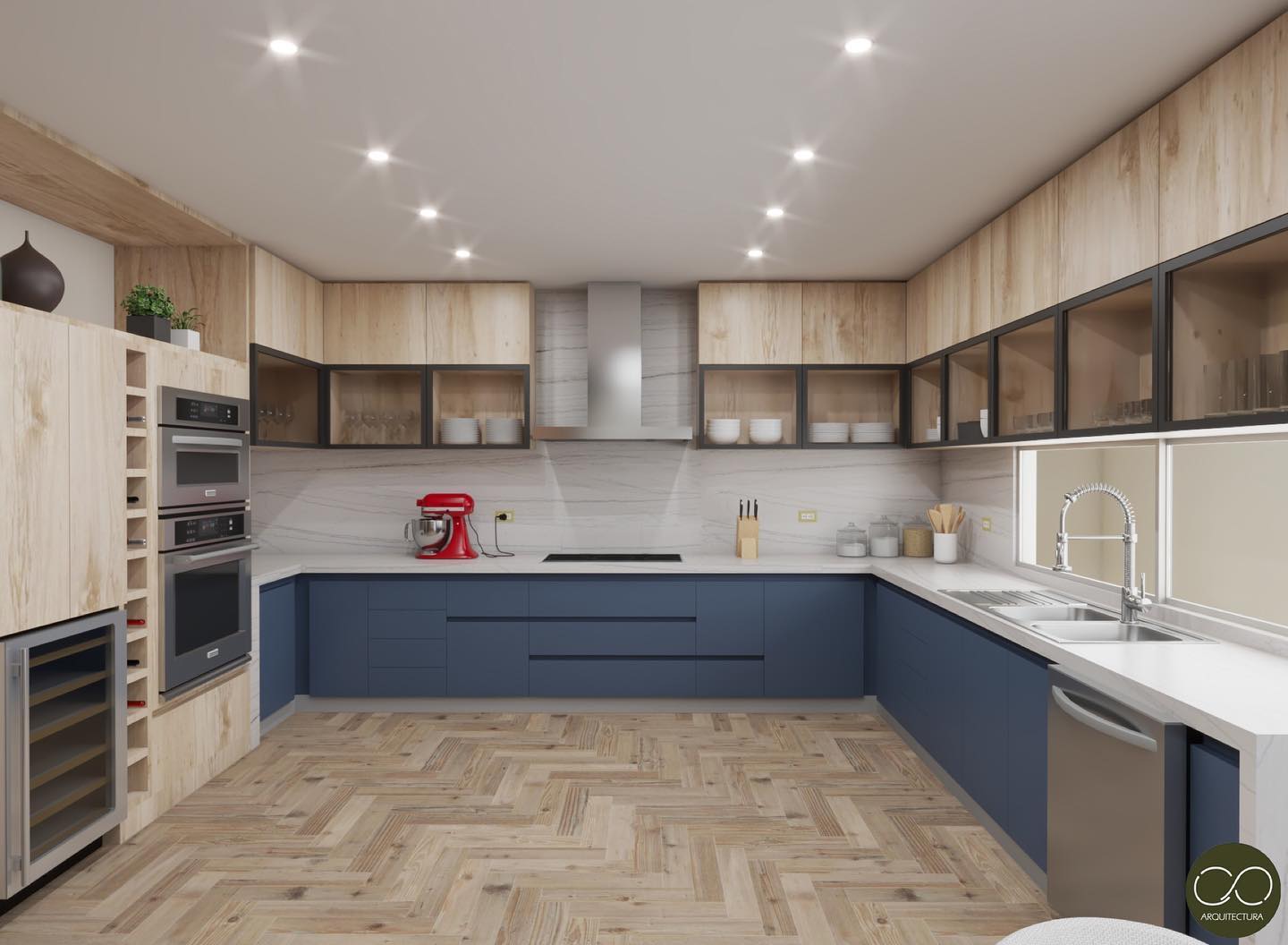 CO Arquitectura - Cocinas Para este proyecto combinamos...