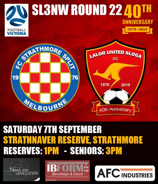Lalor United Sloga F.C - SL3NW | ROUND 22 CHAMPIONSHIP DECIDER Our ...