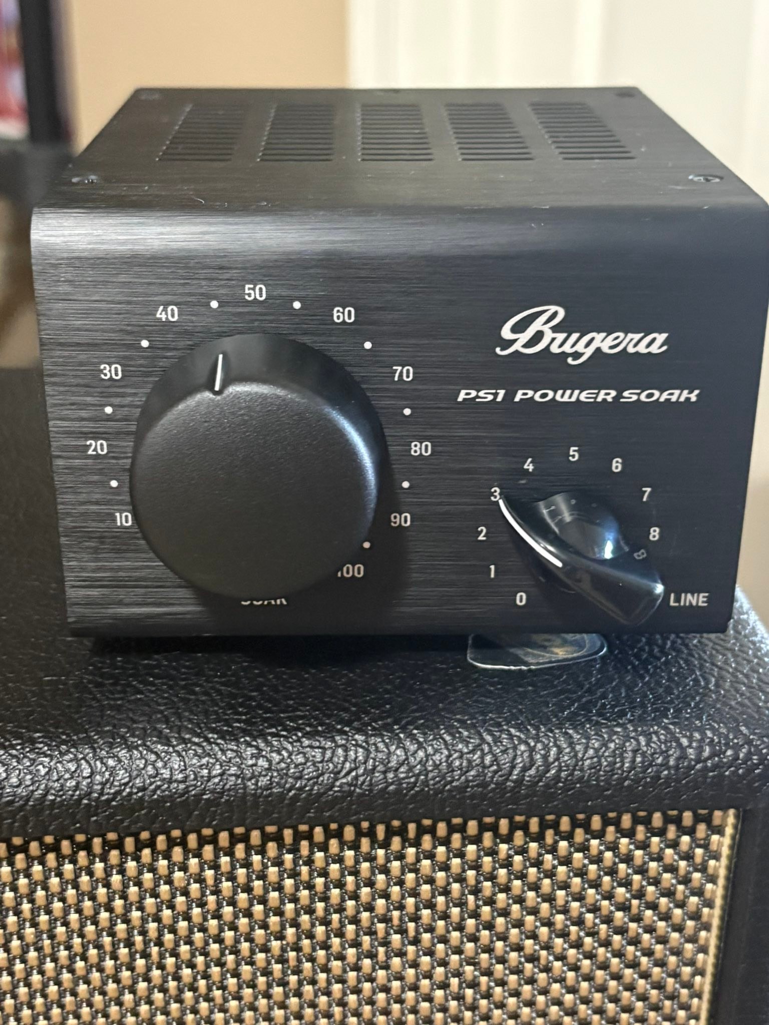 Can a Bugera PS1 power soak work with a Super Crush 100?