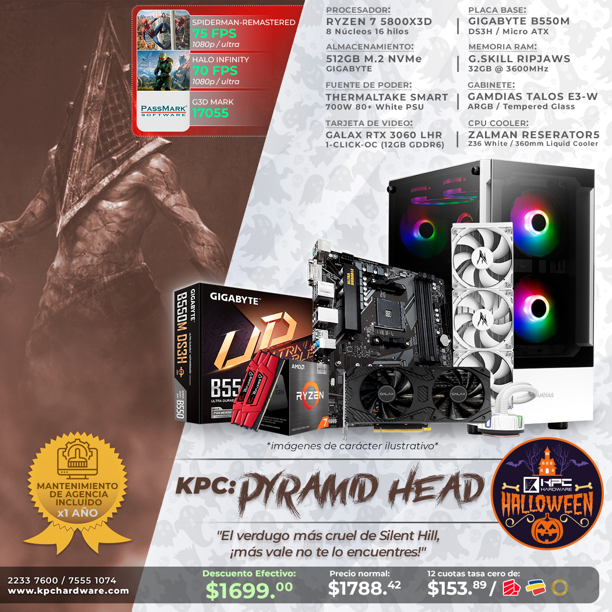 KPC hardware - TE PRESENTAMOS LA KPC PYRAMID HEAD 🎃 Con un procesador ...