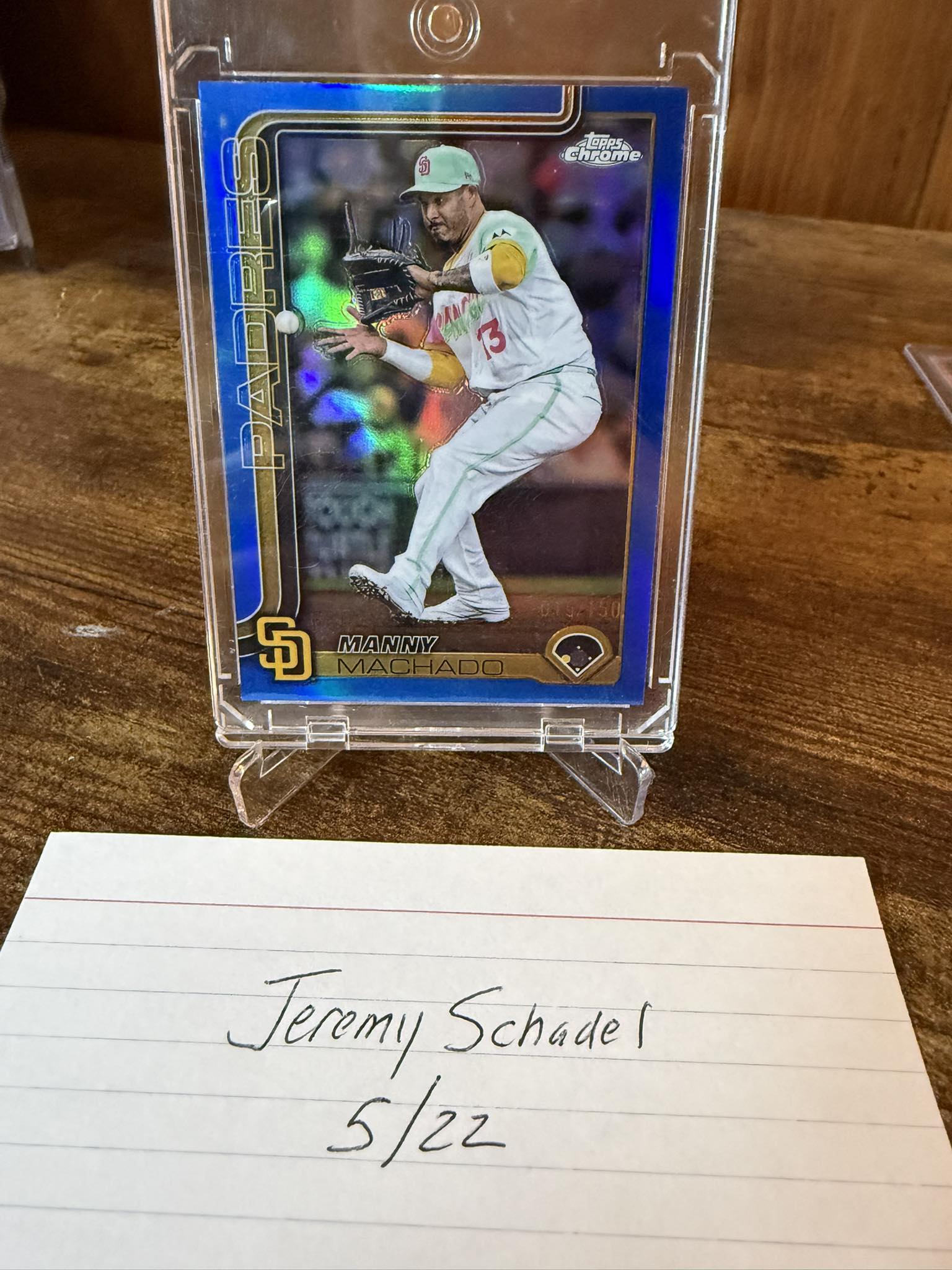 Manny Machado 2025 Topps Chrome Platinum Anniversary baseball card